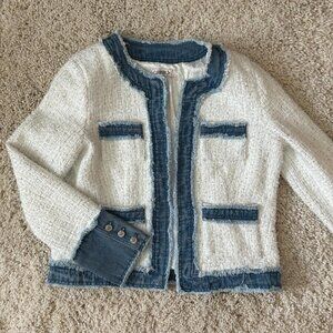 Nanette Lepore Denim/Tweed Jacket